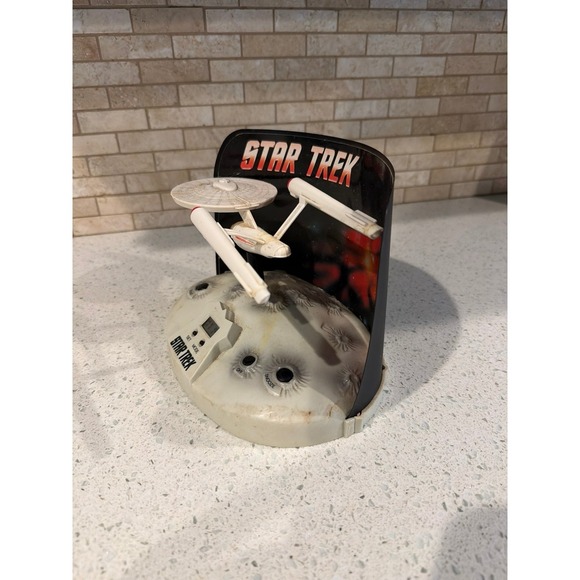 Vintage 1994 Star Trek Talking Alarm Clock USS Enterprise in  Star Trek USS Enterprise Alarm Clock Desktop Display Working Vintage